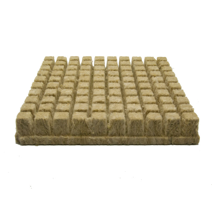 1 inch Grodan rockwool half sheet of 100 plugs