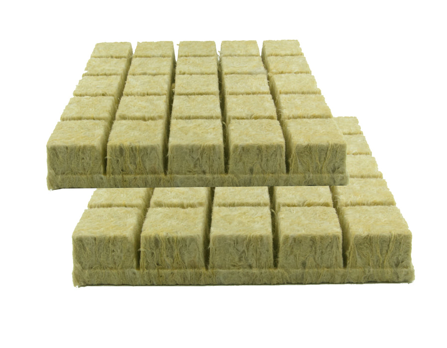 2 inch Grodan rockwool starter plugs 2 sheets of 25