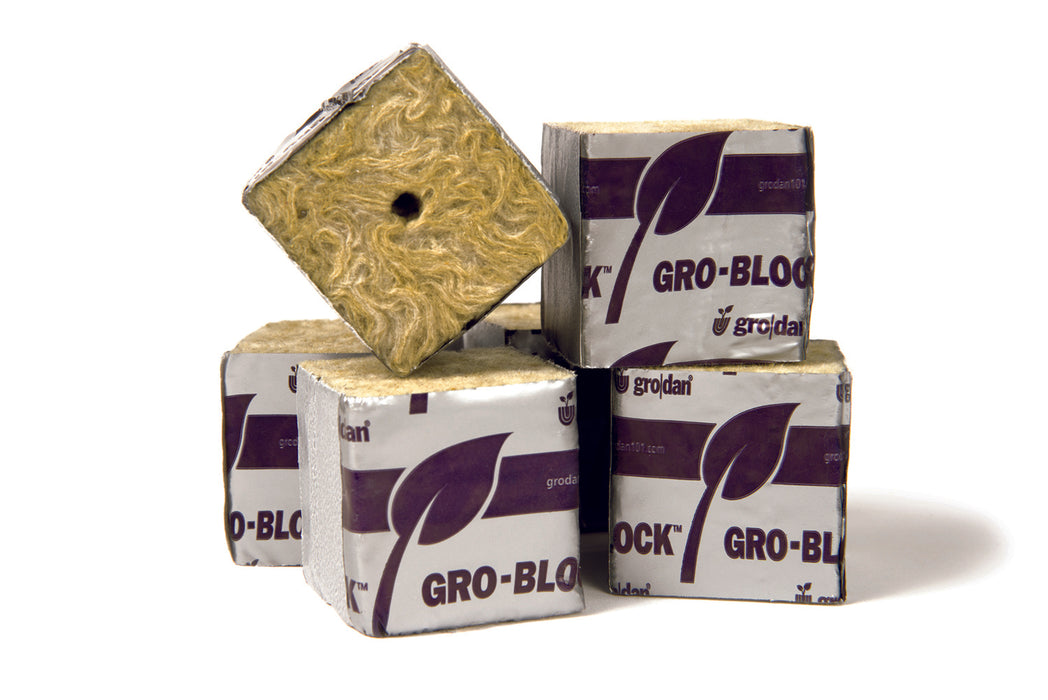 2 inch Grodan mini blocks stacked