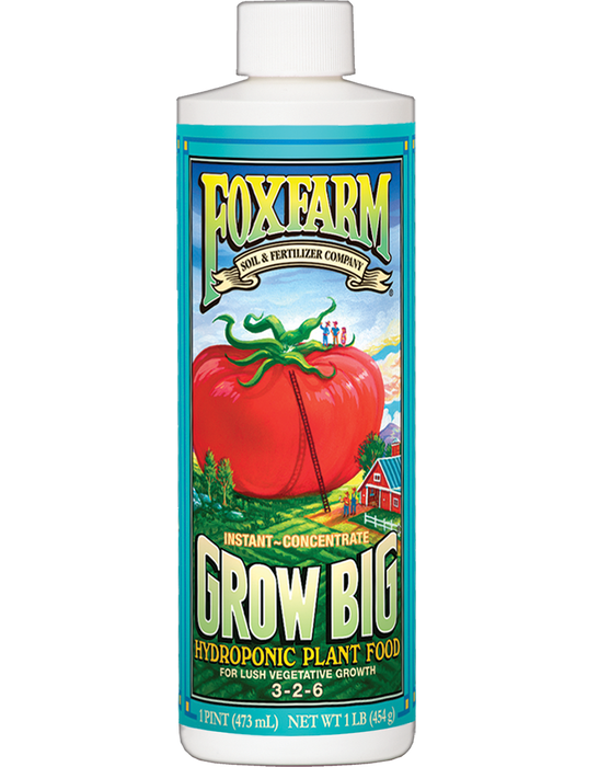 FoxFarm Grow Big Hydroponic Formula 16 ounce bottle