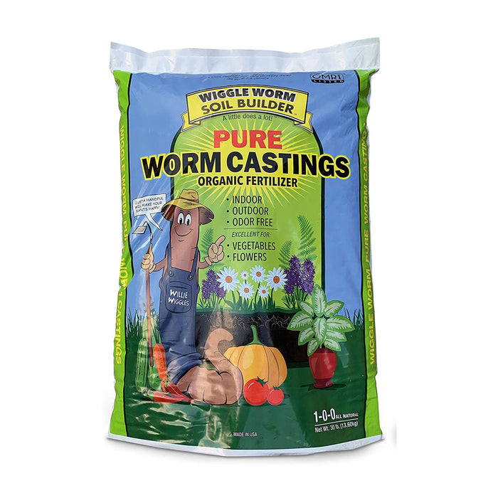 Wiggle Worm Pure Worm Castings 30 pound bag